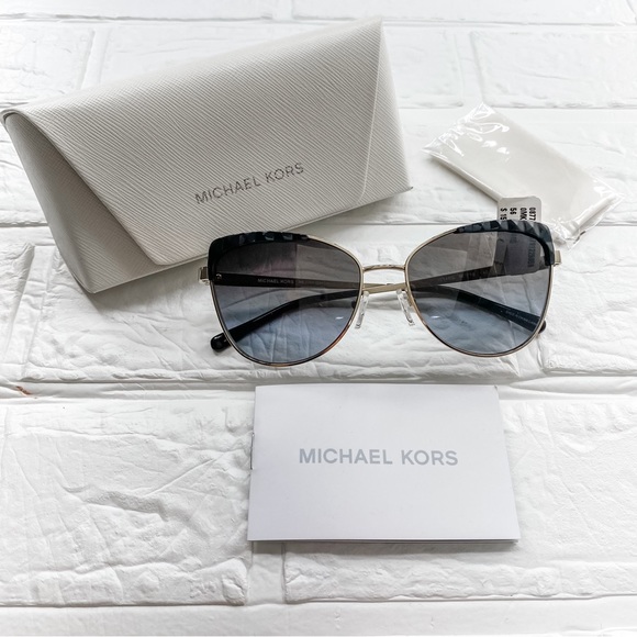 New Michael Kors SAN LEONE MK1084 Cat Eye Sunglasses 56-16-140 - Picture 1 of 12